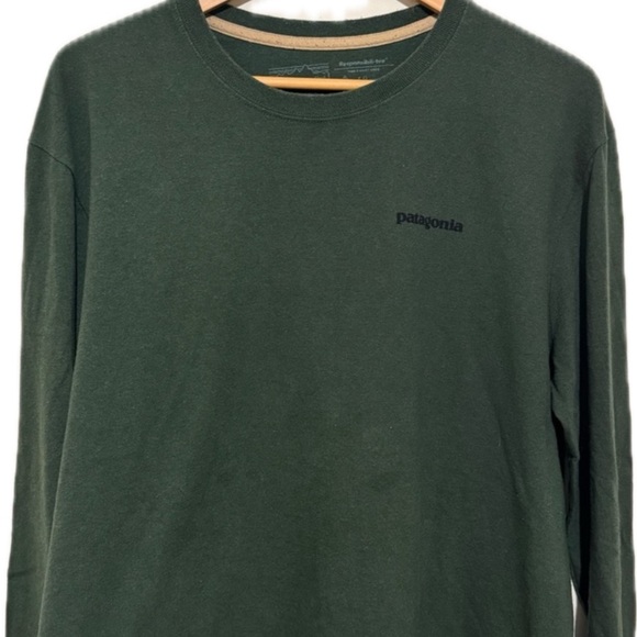 Patagonia Men's Forest Green Long Sleeve Tee - Picture 1 of 5